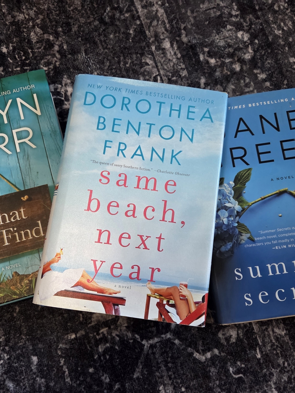 Dorothea Benton Frank "Same Beach, Next Year" - Light Blue & Pink Hardcover